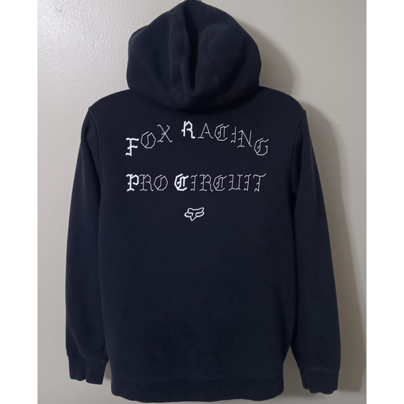 Fox Racing Pro Circuit Men’s Large Hoodie Full Zip Black Sweatshirt MotoX - Picture 2 of 9